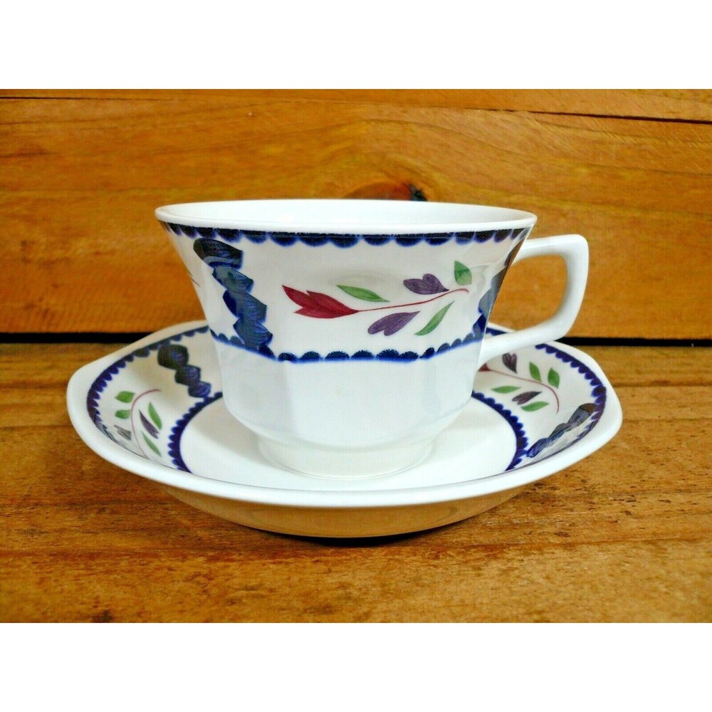 Adams Lancaster English Ironstone Cup (s) & Saucer (s) Made in England
